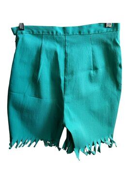 26" True Vintage Shorts 1960's Womens Medium Rockabilly HIGH WAIST COUNTRY FRAY